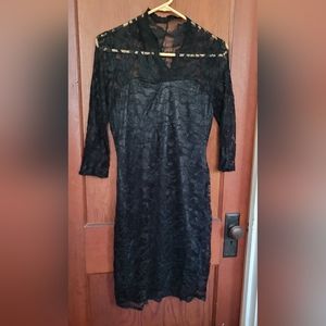 Woman's Black lace Dress size large.